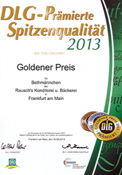 2013 - DLG-prämiert - Goldener Preis - Bethmännchen