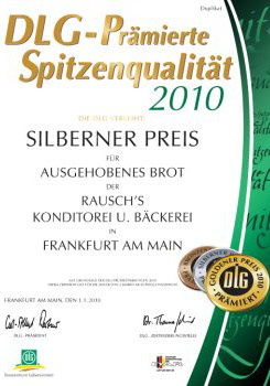 2010 - DLG-prämiert - Silberner Preis - Ausgehobenes Brot