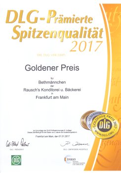 2017 - DLG-prämiert - Goldener Preis - Bethmännchen