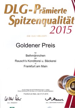 2015 - DLG-prämiert - Goldener Preis - Bethmännchen