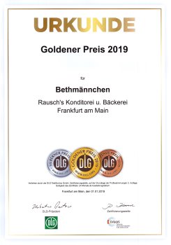 2019 - DLG-prämiert - Goldner Preis - Bethmännchen