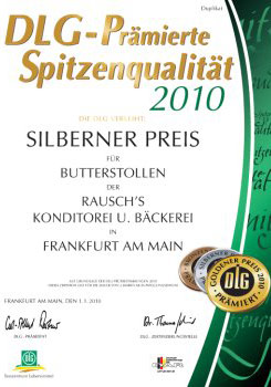 2010 - DLG-prämiert - Silberner Preis - Butterstollen