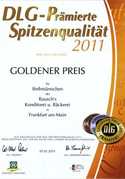 2011 - DLG-prämiert - Goldener Preis - Bethmännchen